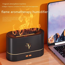 Charger l'image dans la galerie, Flame Humidifier USB Smart Timing LED Electric Aroma Diffuser Simulation Fire Night Lamp Home Decor